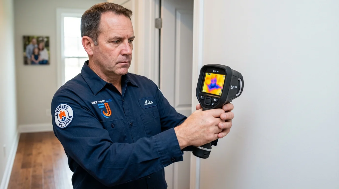Thermal imaging leak detection by Johns Plumbing LLC in Tupelo